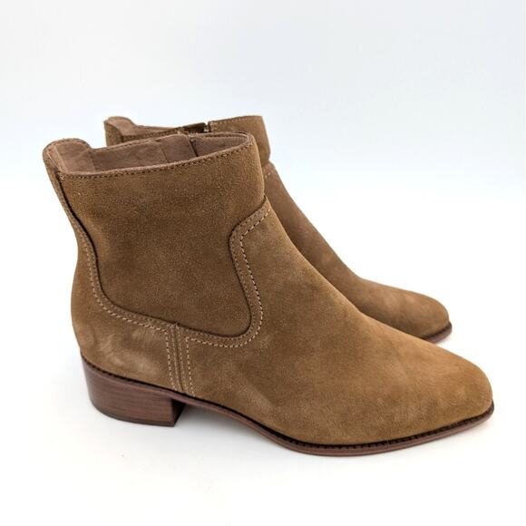 Cole Haan Naia Pointed Toe Block Heel Booties Women's Brown Size US7B - Picture 3 of 13